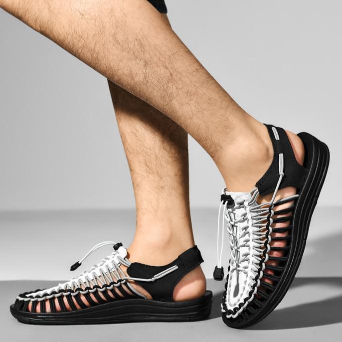 Handwoven Toe-to-Toe Beach Sandals 1.5