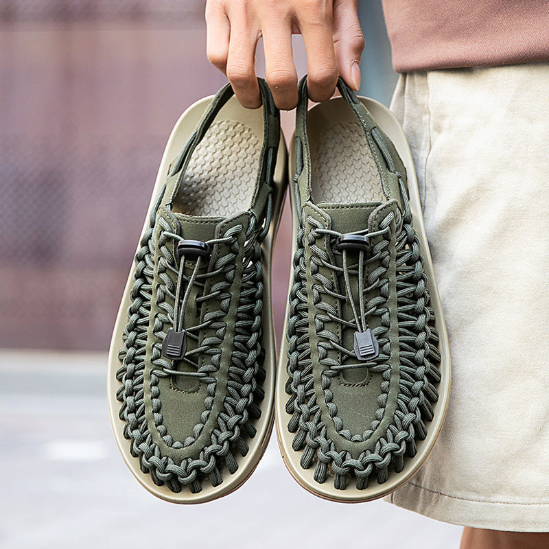 Handwoven Toe-to-Toe Beach Sandals 5.0