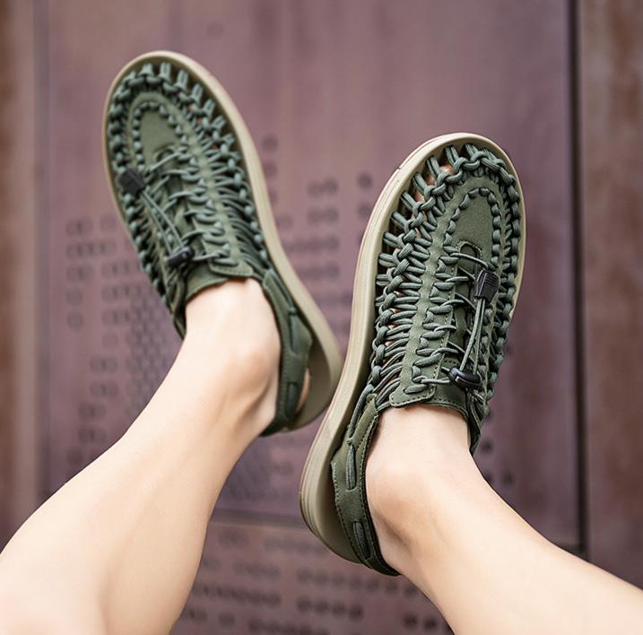 Handwoven Toe-to-Toe Beach Sandals 5.0