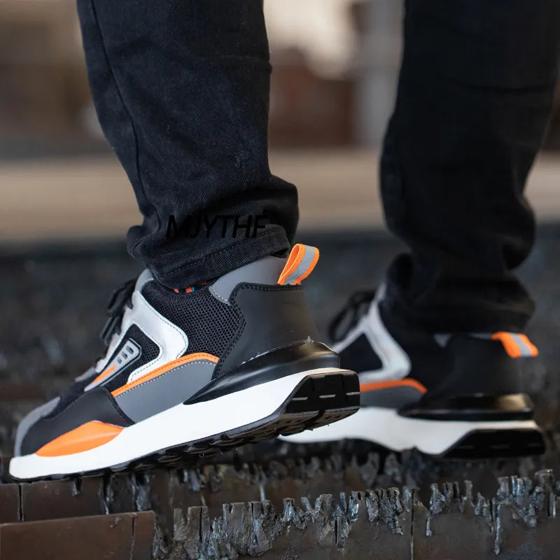 Wildking Indestructible Safety Shoes Work Sneakers Light Security Boots Steel Toe R009