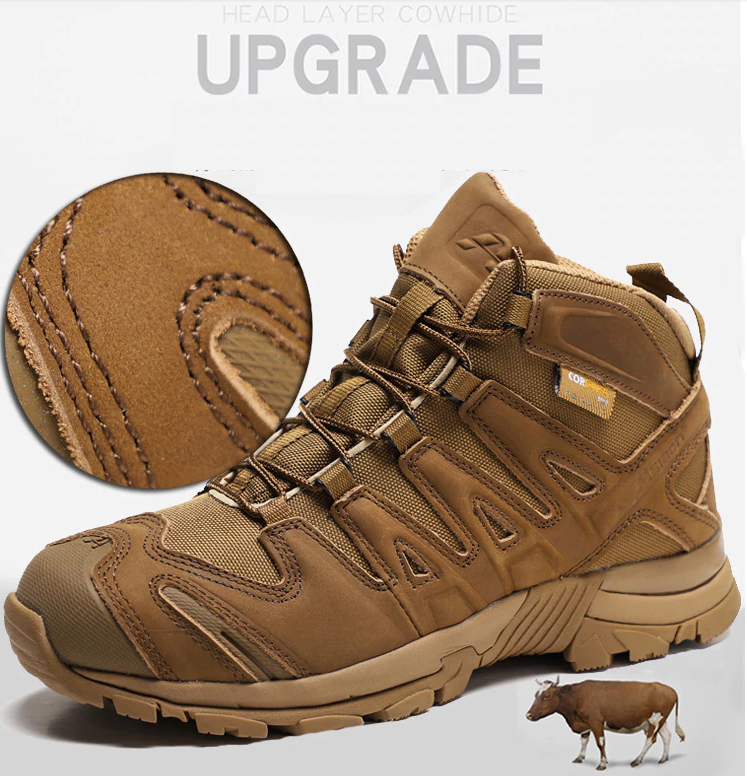 Wildking Men's Mid-Top Outdoor Combat Boots for Sports Mountain Camping