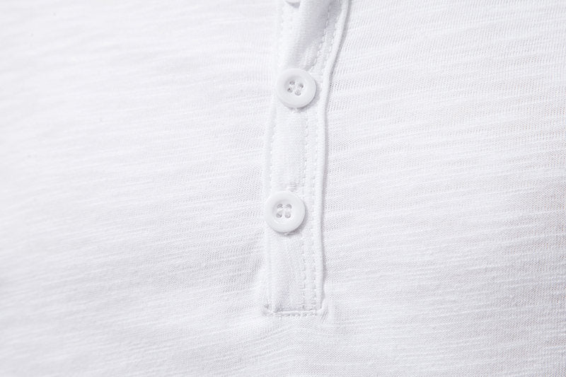 Men's Cotton Casual Solid Color Polo Short Sleeves