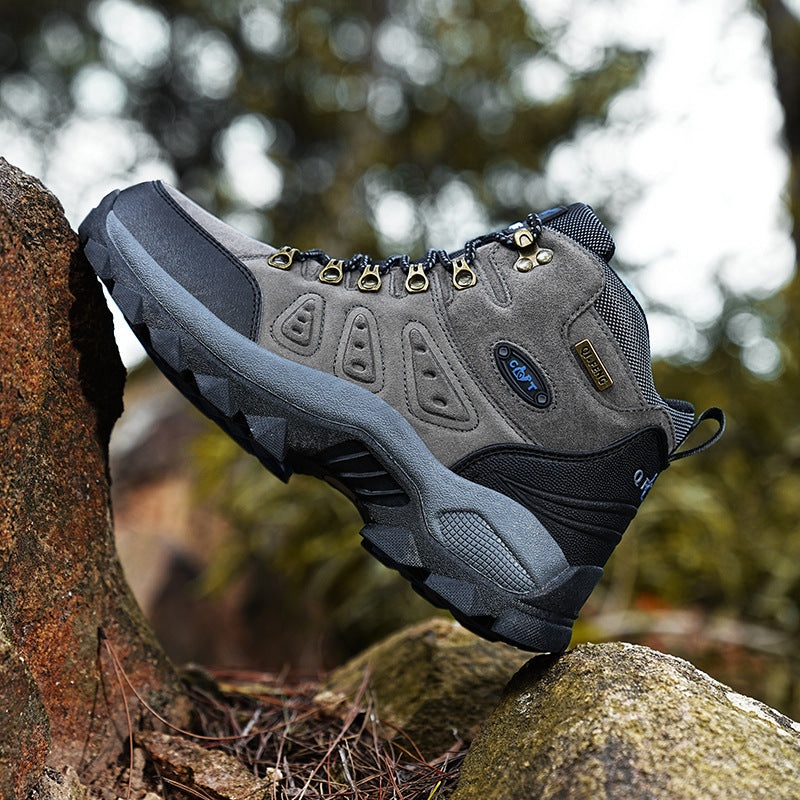 Men's Mid-Top Waterproof Non-Slip Hiking Shoes B3074