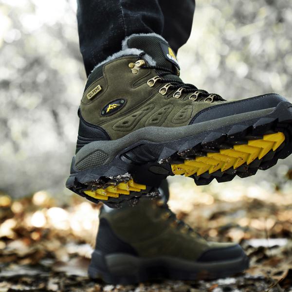 Men's Mid-Top Waterproof Non-Slip Hiking Shoes B3074