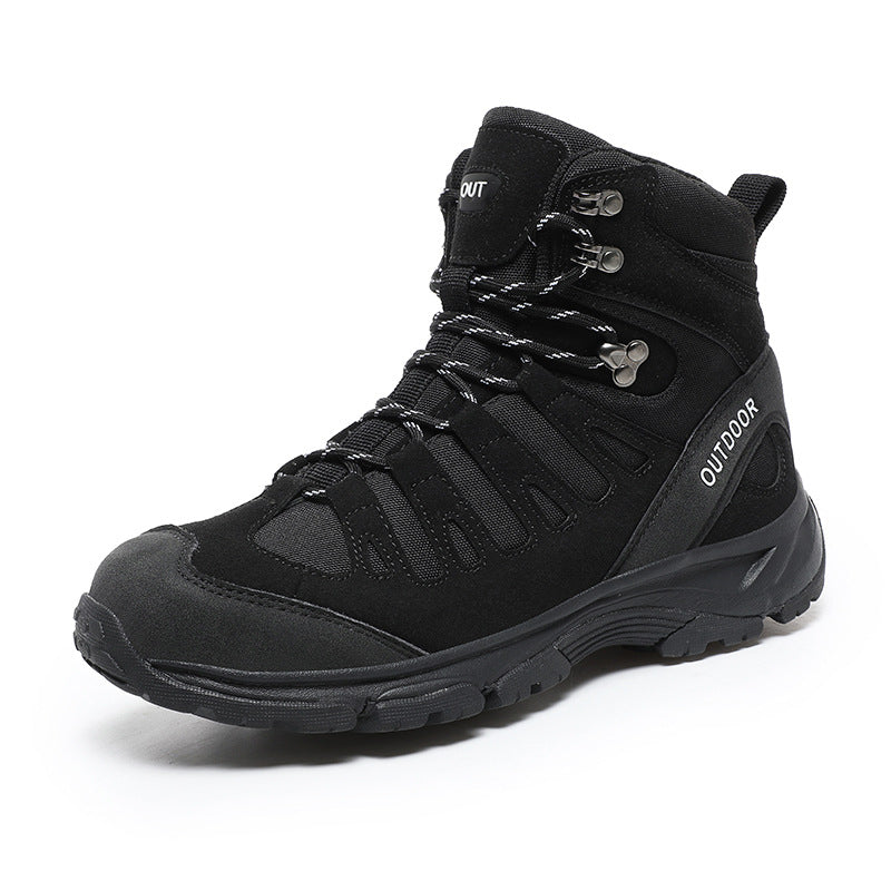 Men's Mid-Top Wear-Resistant Non-Slip Hiking Shoes A15