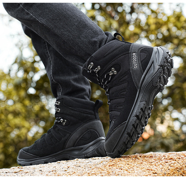 Men's Mid-Top Wear-Resistant Non-Slip Hiking Shoes A15