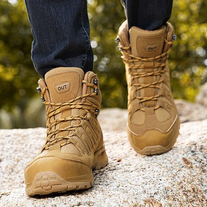 Men's Mid-Top Wear-Resistant Non-Slip Hiking Shoes A15