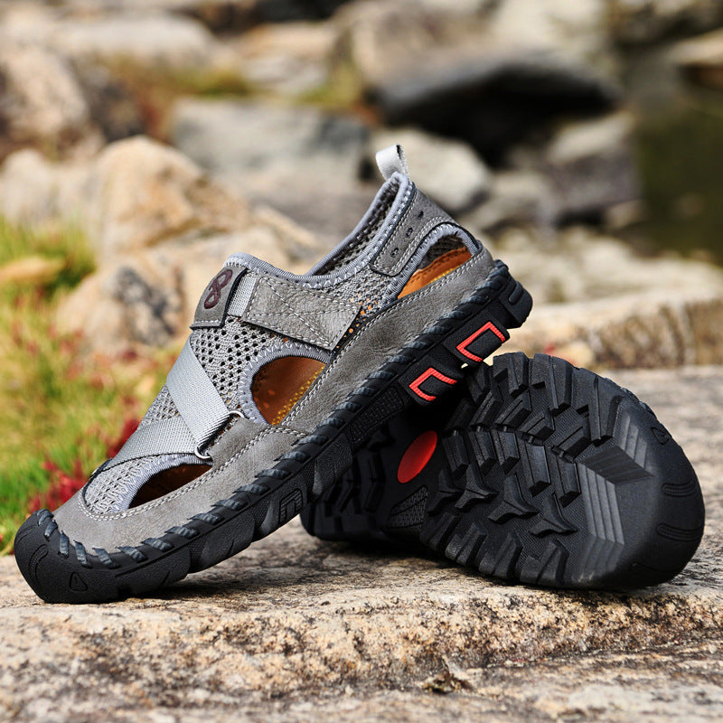 Men's Toe-Cap Breathable Hollow Mesh Water Shoe 2.5