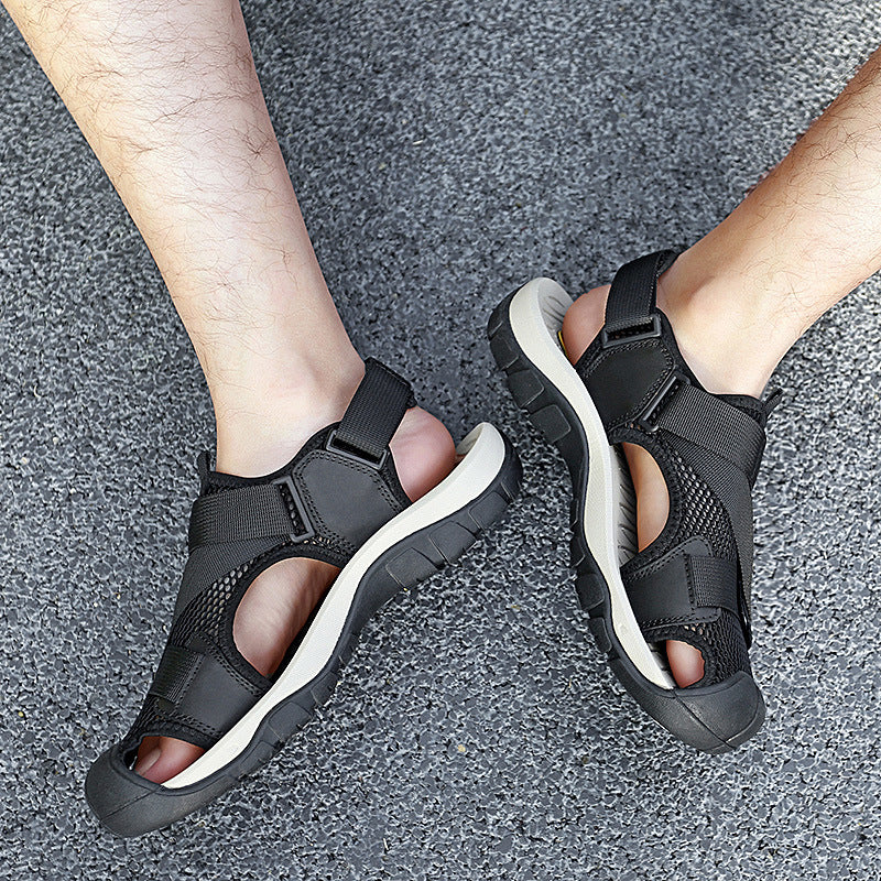 Men's Toe-Cap Breathable Hollow Mesh Sandals 3.0