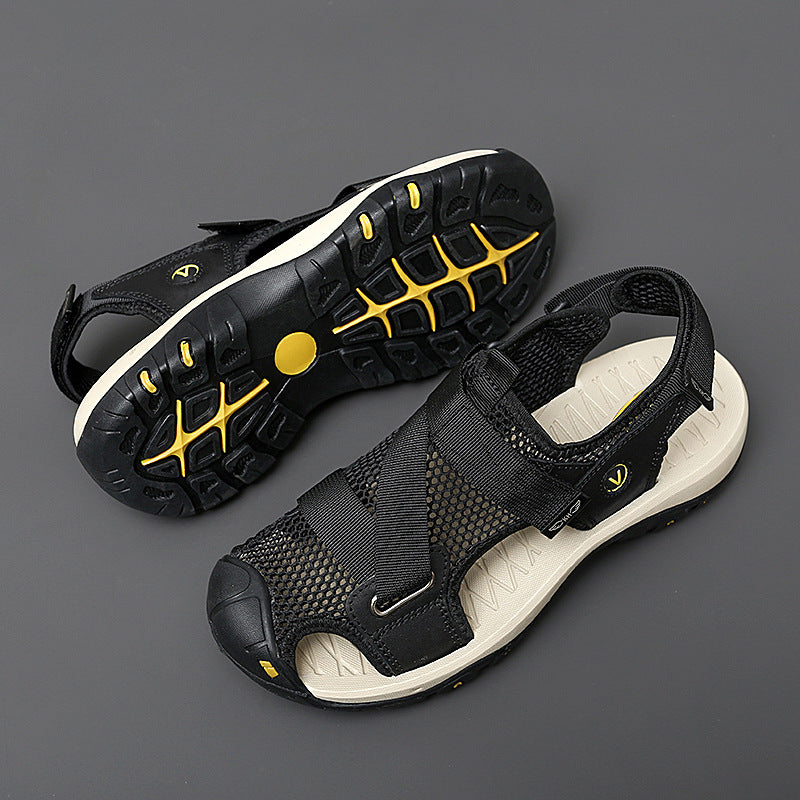 Men's Toe-Cap Breathable Hollow Mesh Sandals 3.0