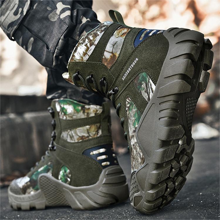 Wildking Men's Waterproof Anti-Slip Outdoor Camouflage Tactical Boots B6039