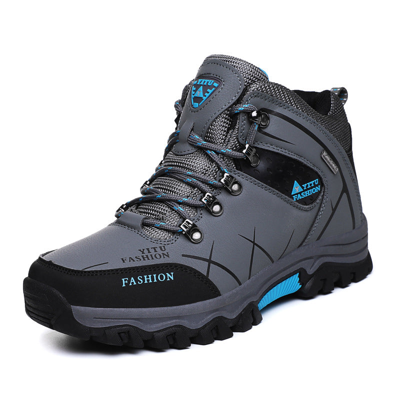 Men's Mid-Top Waterproof Non-Slip Hiking Shoes 4.5