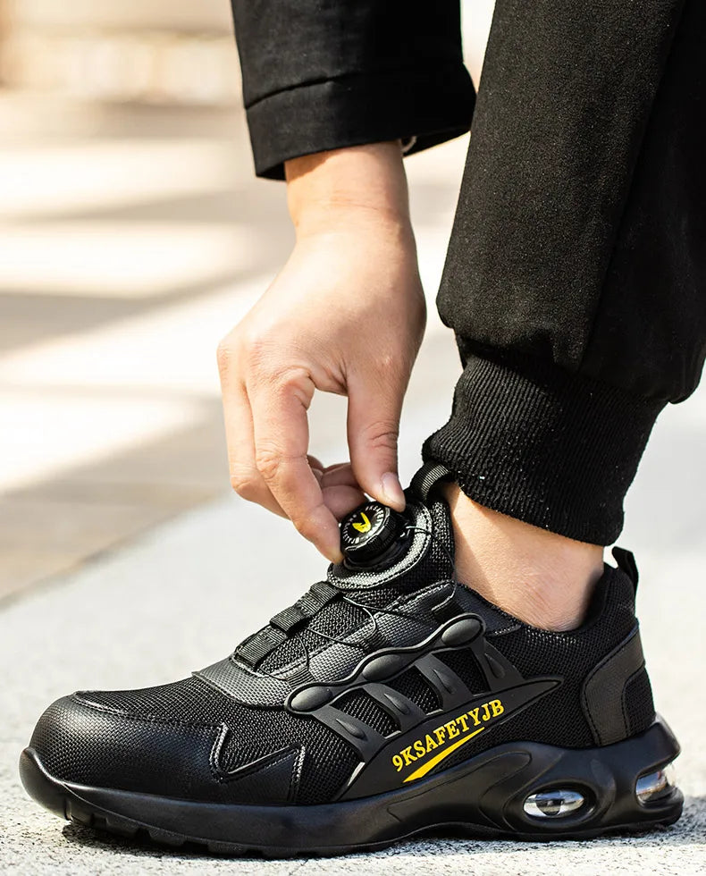 Wildking Lightweight Work Shoes Safety Shoes Rotating Button R017