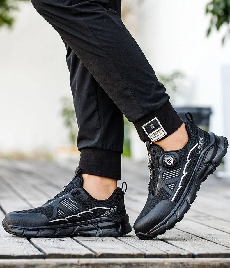 Wildking Rotating Button Safety Sneakers Steel Toe Puncture-Proof R011