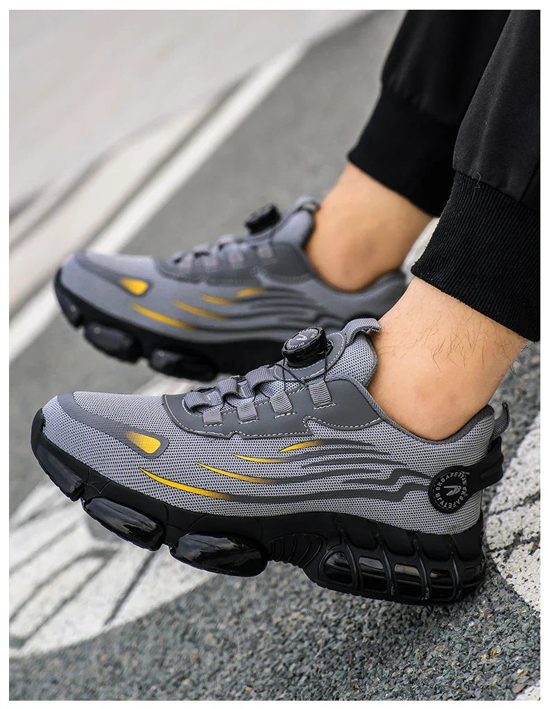 Wildking Rotating Button Safety Shoes Anti-smash Anti-puncture Work Shoes R001