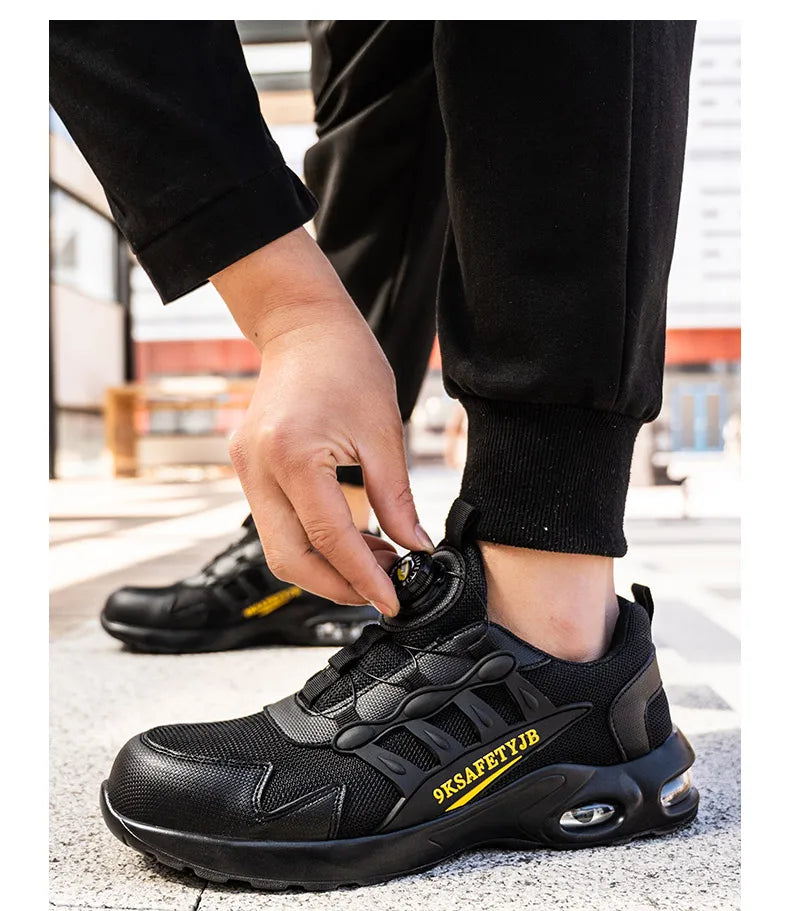 Wildking Lightweight Work Shoes Safety Shoes Rotating Button R017