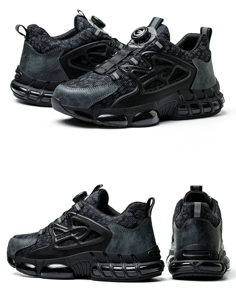 Wildking Indestructible Rotating Button Work Sneakers Safety Shoes R005