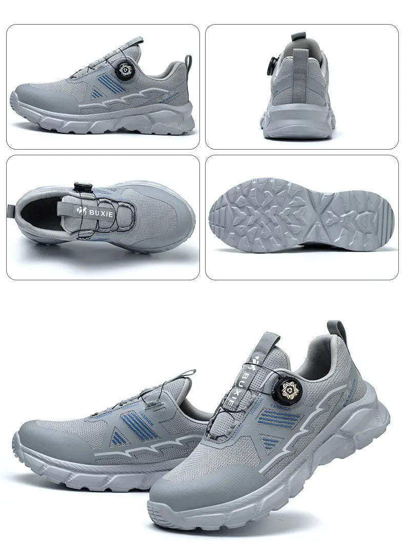 Wildking Rotating Button Safety Sneakers Steel Toe Puncture-Proof R011