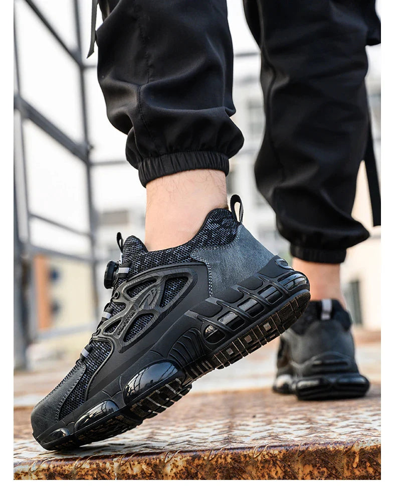 Wildking Indestructible Rotating Button Work Sneakers Safety Shoes R005