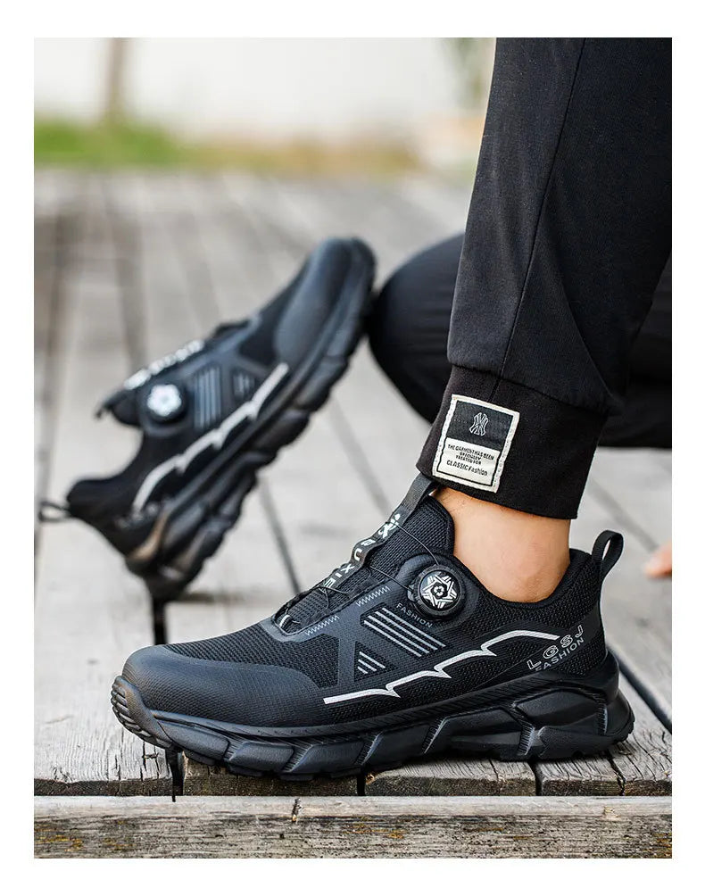 Wildking Rotating Button Safety Sneakers Steel Toe Puncture-Proof R011