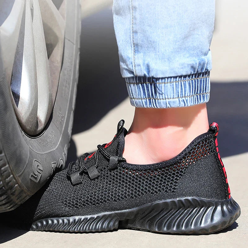 Wildking Breathable Work Sneakers Summer Safety Shoes R022