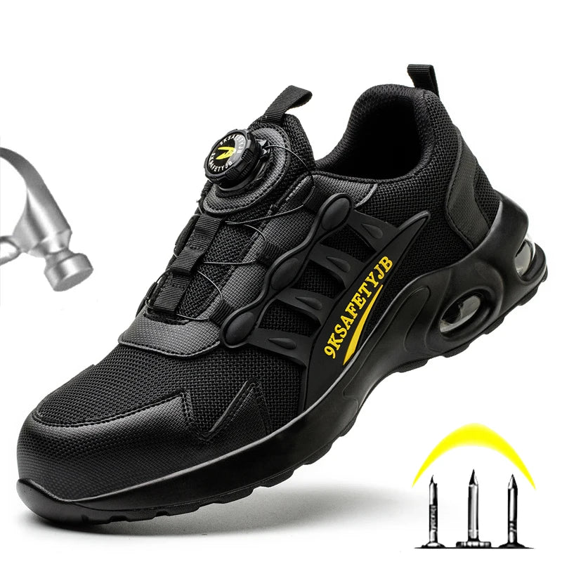 Wildking Lightweight Work Shoes Safety Shoes Rotating Button R017