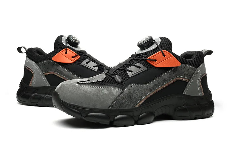 Wildking Rotating Buttons Boots Breathable Work Sneakers R020