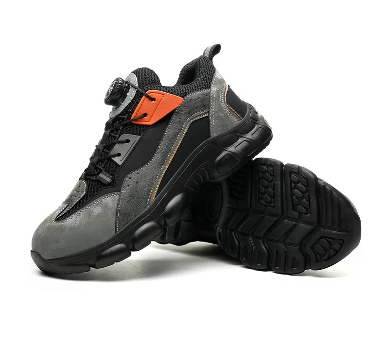 Wildking Rotating Buttons Boots Breathable Work Sneakers R020