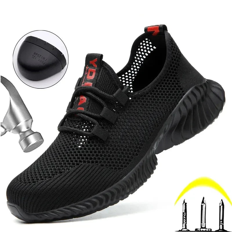 Wildking Breathable Work Sneakers Summer Safety Shoes R022