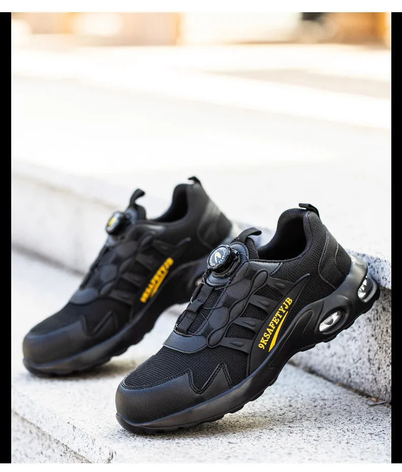 Wildking Lightweight Work Shoes Safety Shoes Rotating Button R017