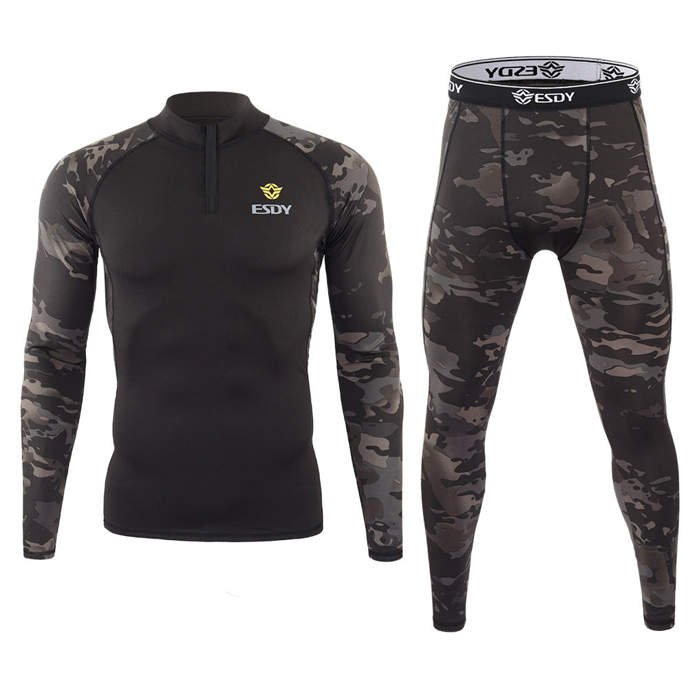 WildKing Men's Camo Thermal Quick-Drying Sweat-Wicking Underwear Set G3.0