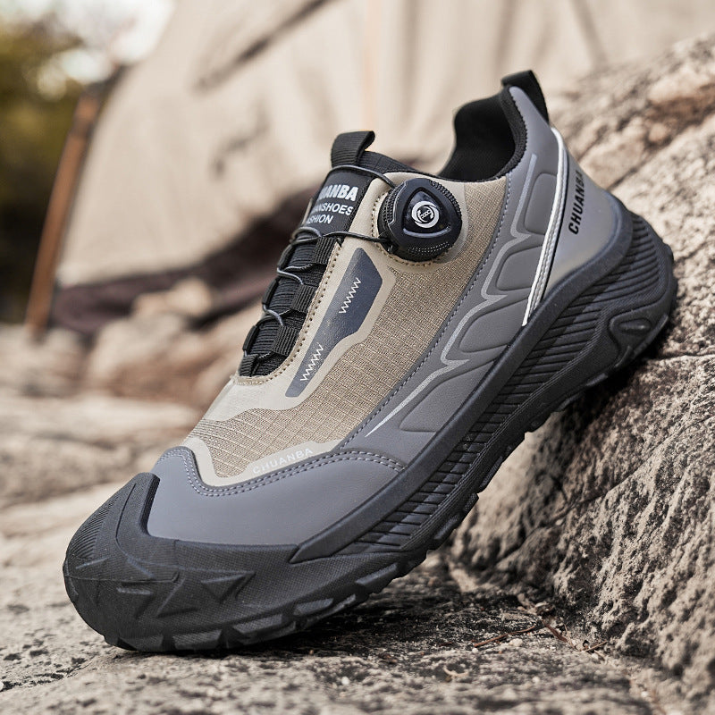WildKing Men's Dial Lace Hiking Shoes – Outdoor Walking Sneakers A051