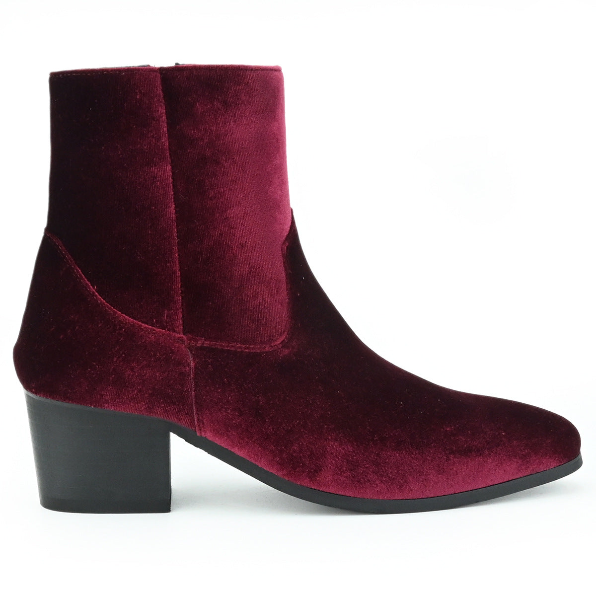 WildKing Men's Gentleman High Heel Elastic Chelsea Boots B7015