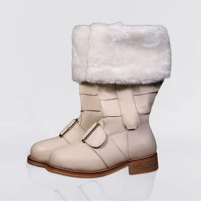 WildKing Men's Handmade Renaissance Santa Claus Leather Boots 1002