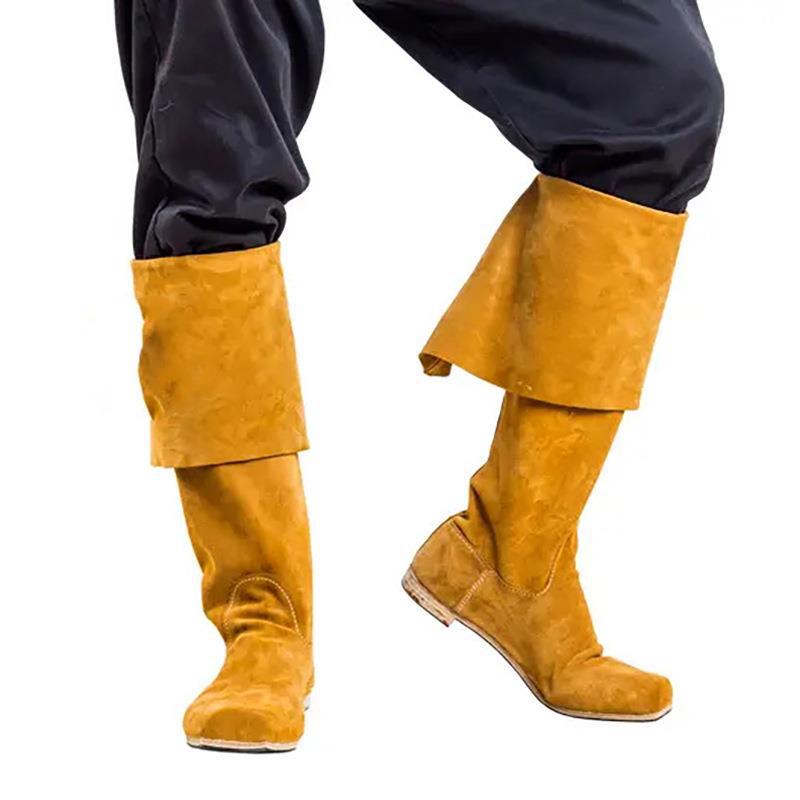 WildKing Men's Medieval Viking Pirate Tall Boots B1740