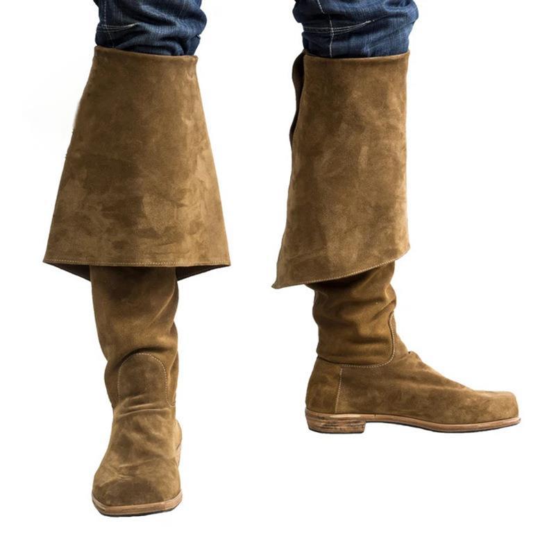 WildKing Men's Medieval Viking Pirate Tall Boots B1740
