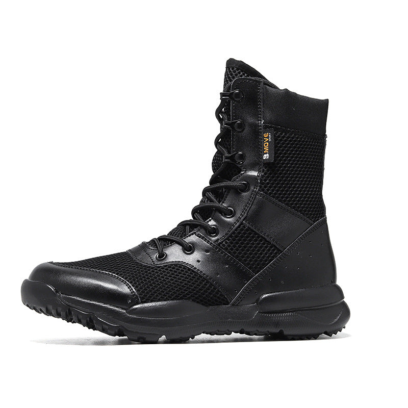 WildKing Men's Shock-Absorbing High-Top Desert Tactical Hiking Boots B4672