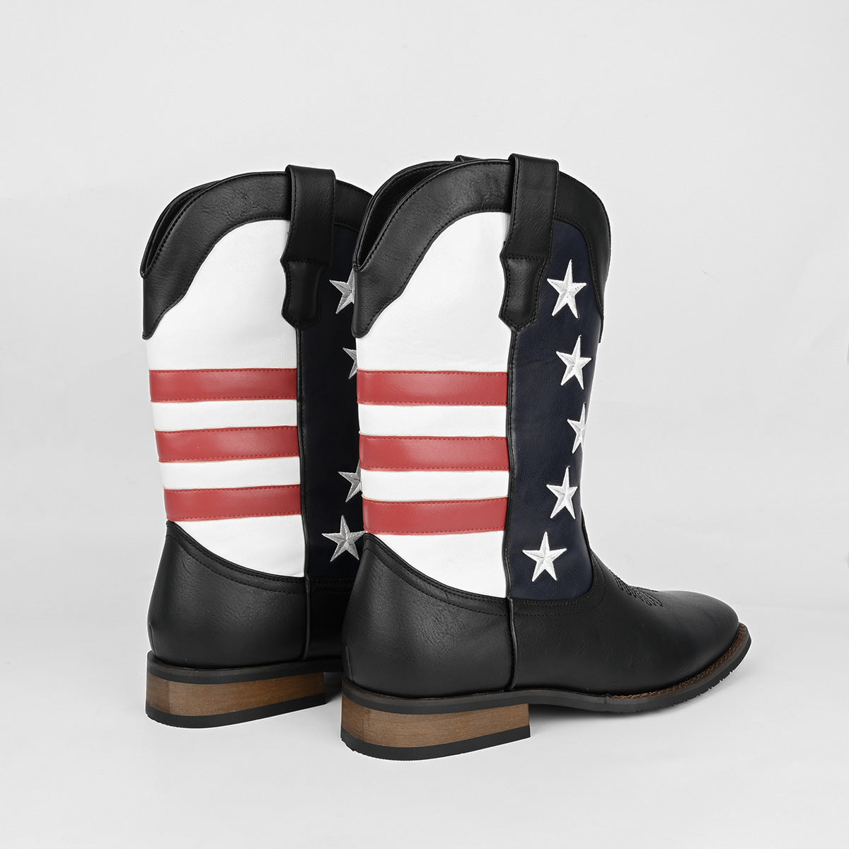 WildKing Men's Star Detail Western Cowboy Boots B8046