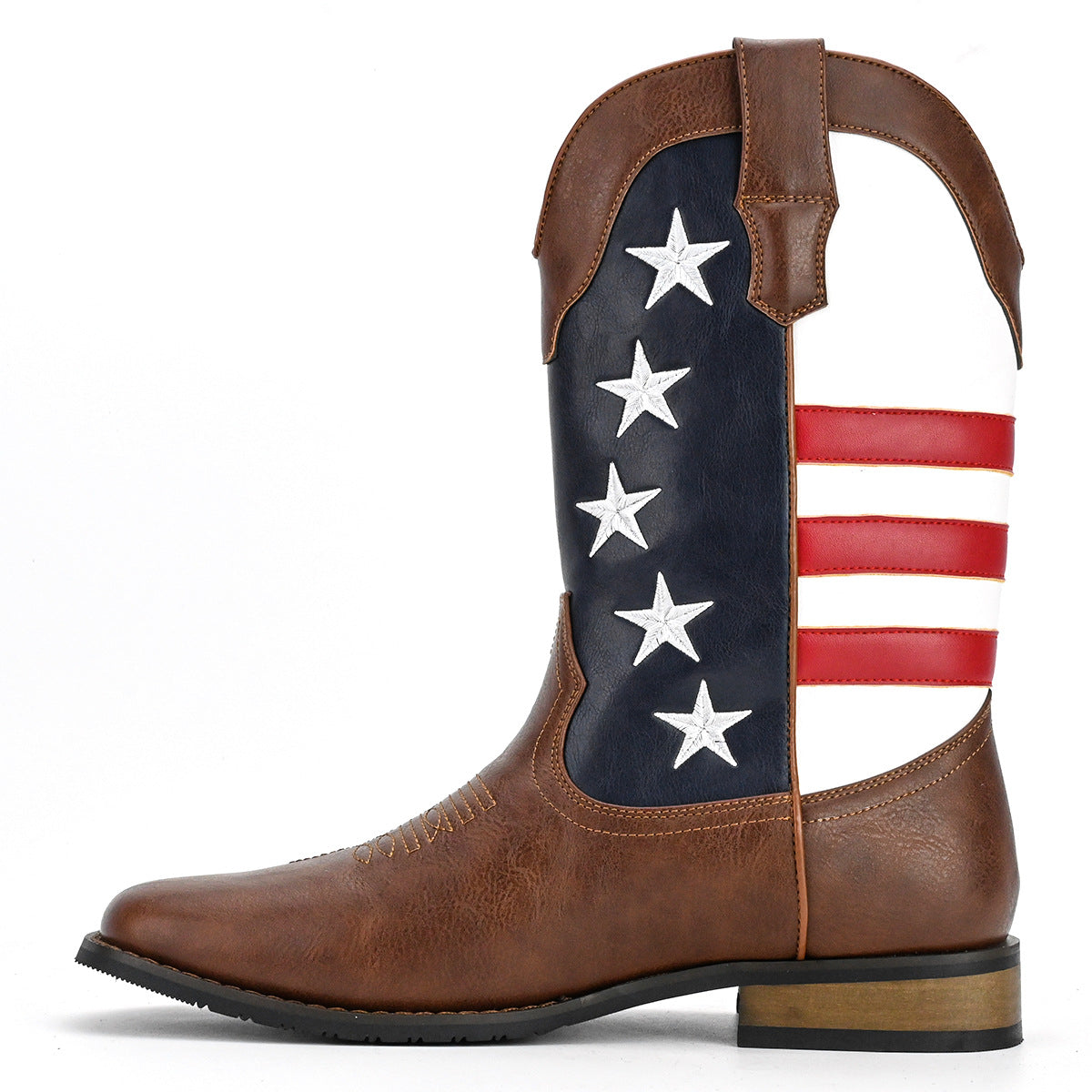 WildKing Men's Star Detail Western Cowboy Boots B8046