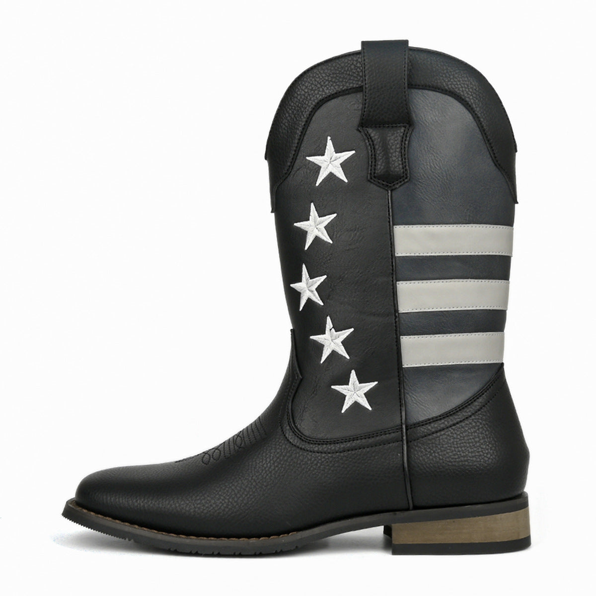 WildKing Men's Star Detail Western Cowboy Boots B8046