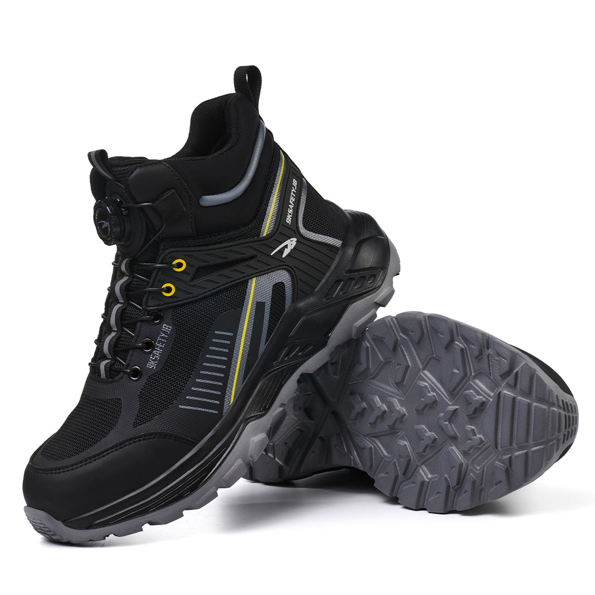 WildKing Men's Steel Toe Slip-Resistant & Puncture-Resistant Work Boots R060