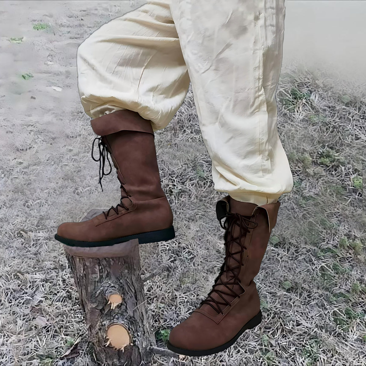 WildKing Men's Vintage Medieval Renaissance Boots B1540