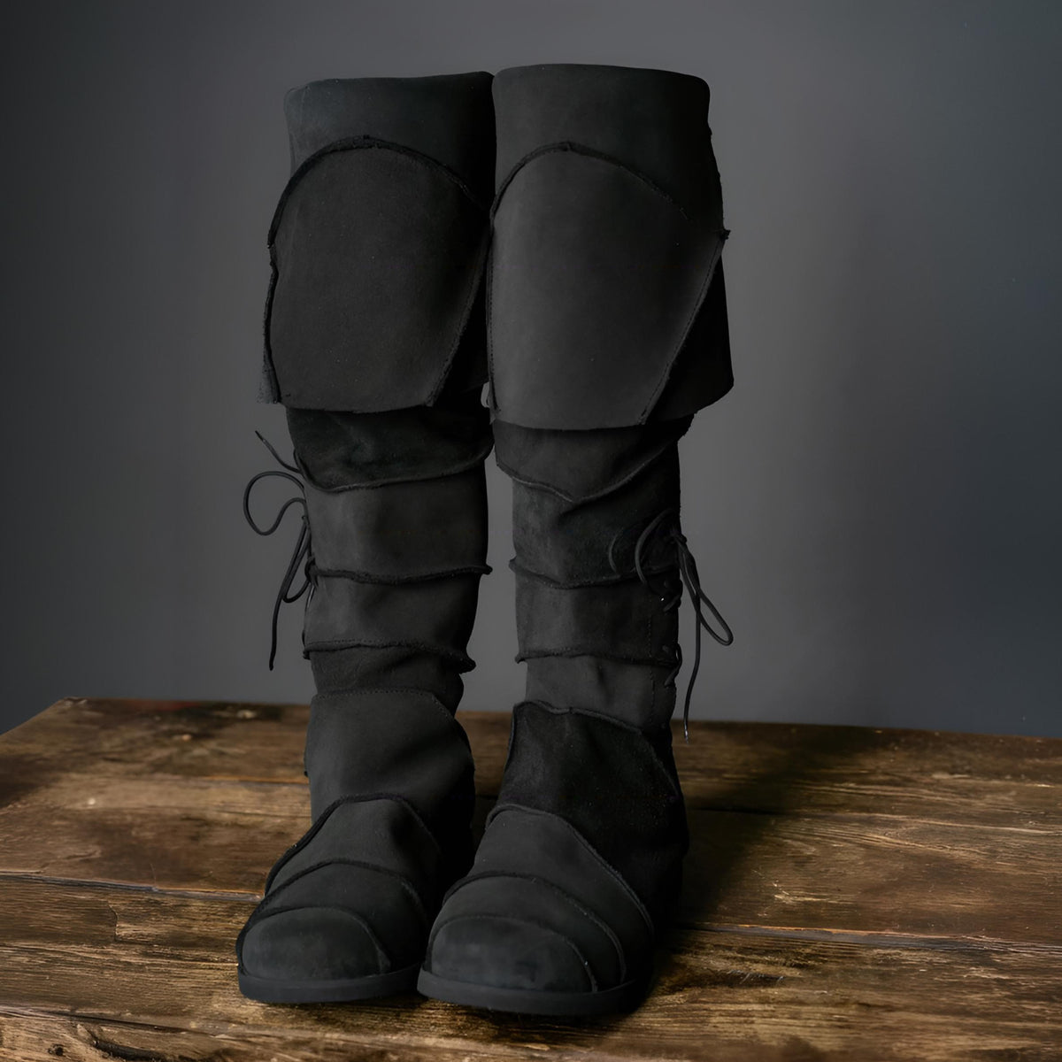 WildKing Men's Vintage Medieval Renaissance Tall Boots B1545