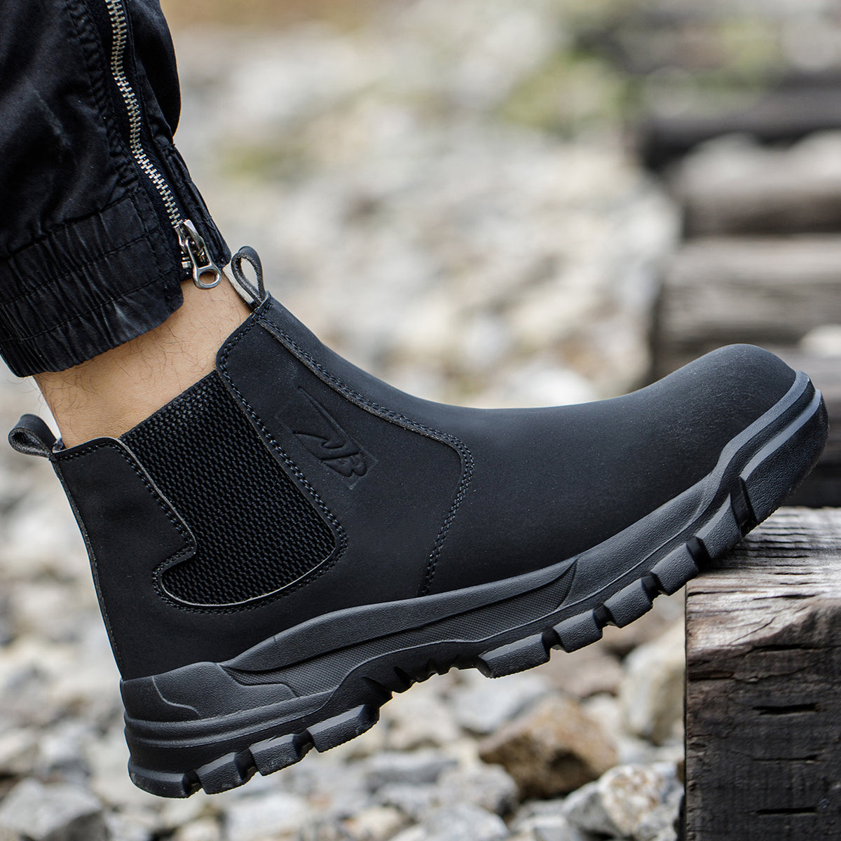 WildKing Men's Waterproof Safety Boots R062 – Non-Slip Puncture-Resistant Work Boots