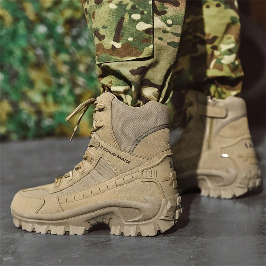 Herren-Wanderstiefel Wasserdicht & Rutschfest – Ultraleichte Tactical-Stiefel Für Outdoor, Trekking & Arbeit