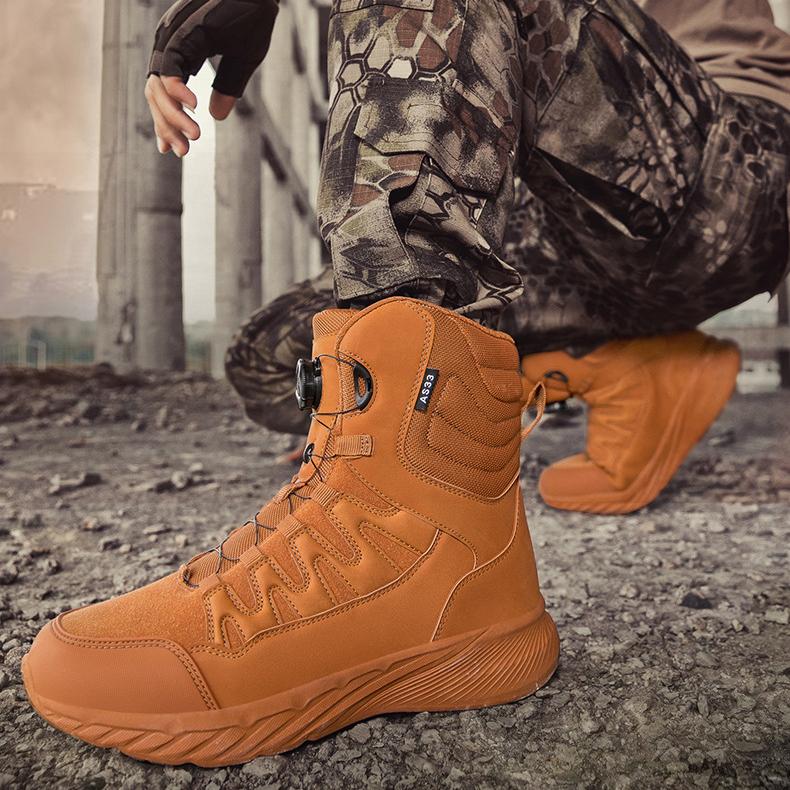 WildKing Men's Fast Response Automatic Buckle High-Top Hiking Boots 6.0