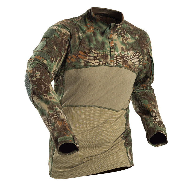 WildKing Men's G4 Tactical Long Sleeve Camouflage Hiking Shirt