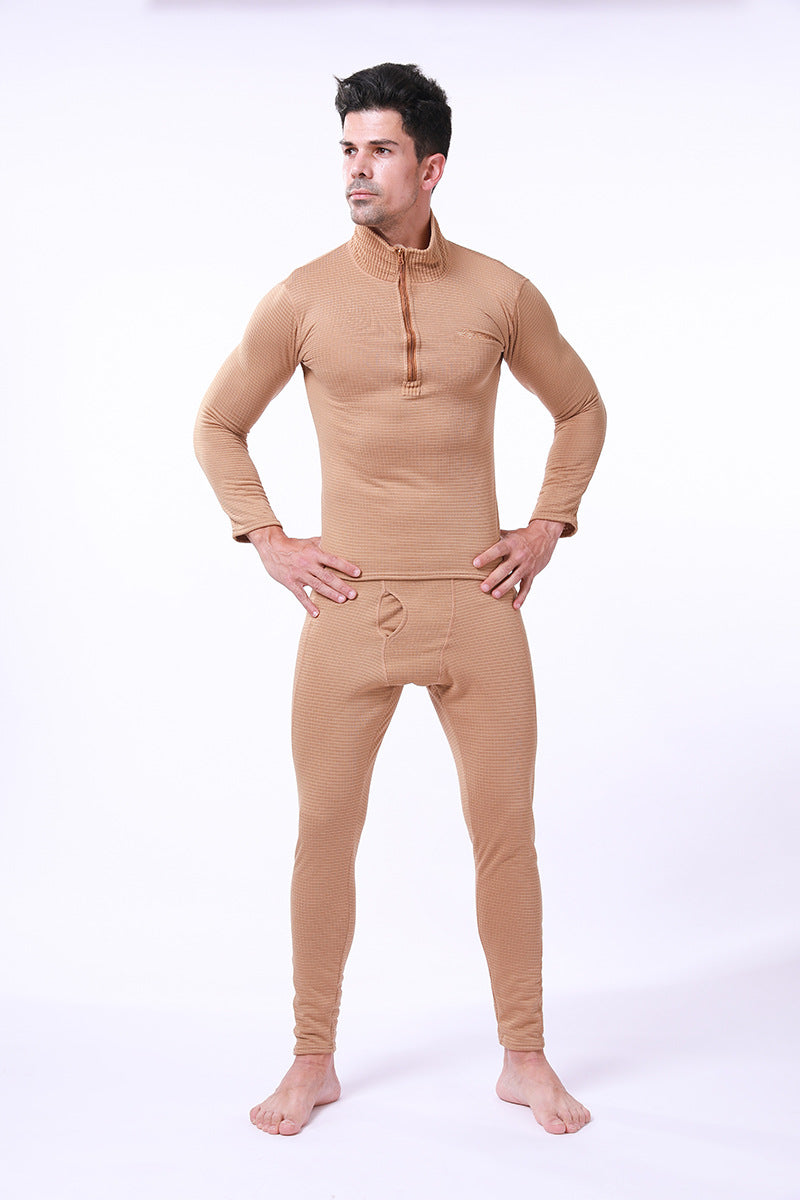 WildKing Men's Tactical Functional Fleece Thermal Underwear Set Q110