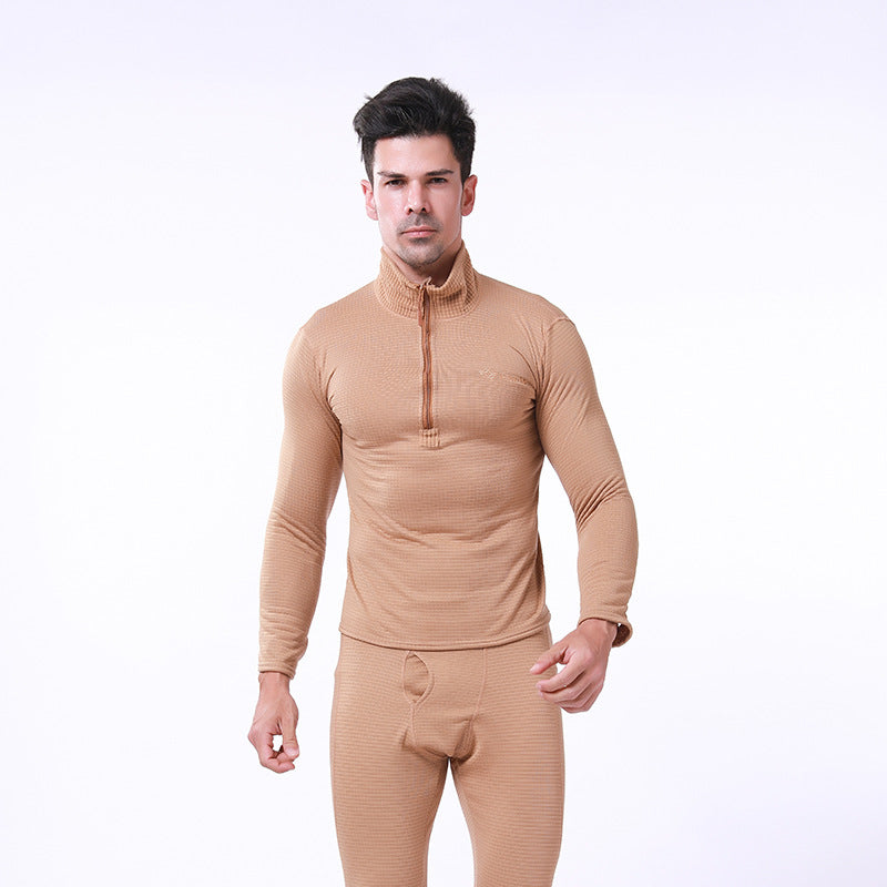 WildKing Men's Tactical Functional Fleece Thermal Underwear Set Q110