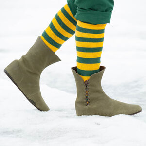 Wildking Faux Leather Lace-Up Medieval Gothic Boots